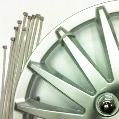 100 x Silver Cable Ties 368mm x 4.8mm Zip Ties