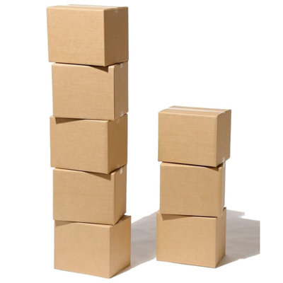100 x Single Wall 8 x 6 x 4" (203x152x102mm) Strong Cardboard Shipping Boxes For House Moving & Storage