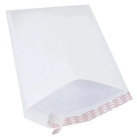100 x Size 4 (170x245mm) White A5 Padded Bubble Lined Postal Mailing Envelopes