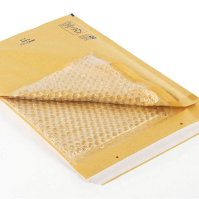 100 x Size 4 (180 x 265mm) Arofol Classic Gold Bubble Lined Envelopes Bags