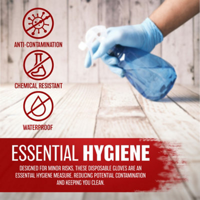 100 X Vinyl Disposable Gloves - 5