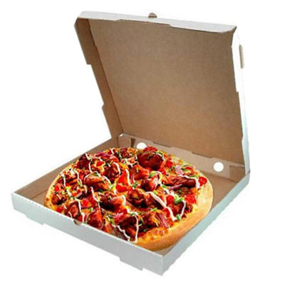 100 x White 7" (7.5 x 7.5 x 1.5") Takeaway Slim Postage