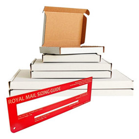 100 x White C4 (332x245x22mm) Strong Cardboard Large Letter Max Size Postal Mailing Shipping PIP Boxes
