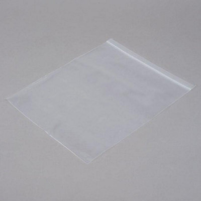 100 Zip Seal Bags Clear Plastic Zip Lock Food & Freezer Grip Self Seal ...