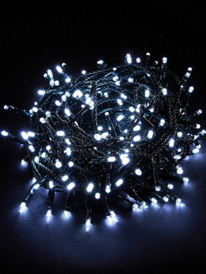 1000 Bright White LED Outdoor Waterproof Battery 8 Multi-Function String Lights with Timer