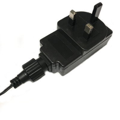 1000 Bright White Low Voltage Mains Powered LED Waterproof String Lights with optional timer & memory (Black Cable)