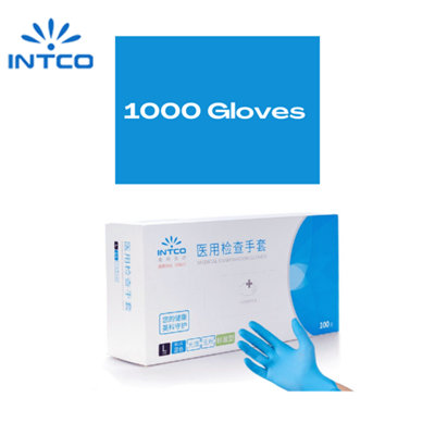 1000 Gloves - Large - Vinyl with 10% Nitrile latex and Powder Free