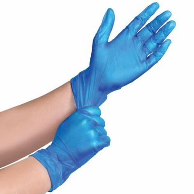 1000 Gloves - Large - Vinyl with 10% Nitrile latex and Powder Free - 3
