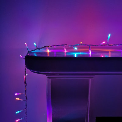 1000 LED 25m Indoor Outdoor Christmas Multi Function Mains Operated ...