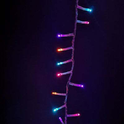 1000 LED 25m Indoor Outdoor Christmas Multi Function Mains Operated ...