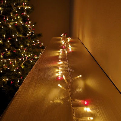 1000 LED 25m Indoor Outdoor Christmas Multi Function Mains Operated ...
