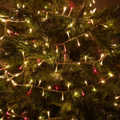 1000 LED 25m Indoor Outdoor Christmas Multi Function Mains Operated ...