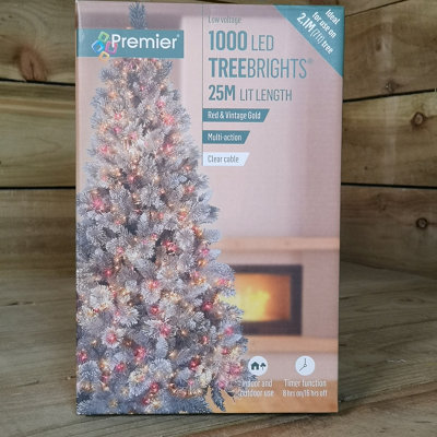 1000 LED 25m Indoor Outdoor Christmas Multi Function Mains Operated ...