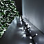 1000 LED 25m UltraBrite Multi Function Christmas Tree Lights With Timer in White