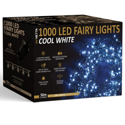 1000 LED 50M Fairy String Christmas Tree Lights Outdoor and Indoor Plug ...