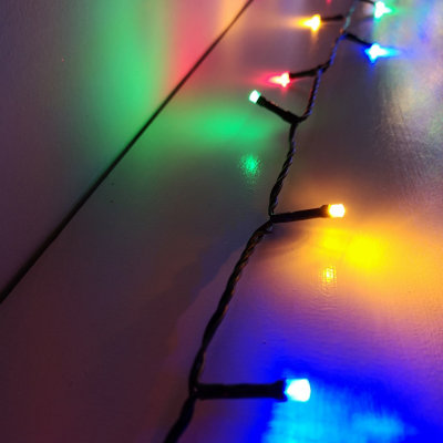 1000 LED 80m Premier SupaBrights Indoor Outdoor Christmas Multi Function Mains Operated String Lights with Timer in Multicoloured - 5