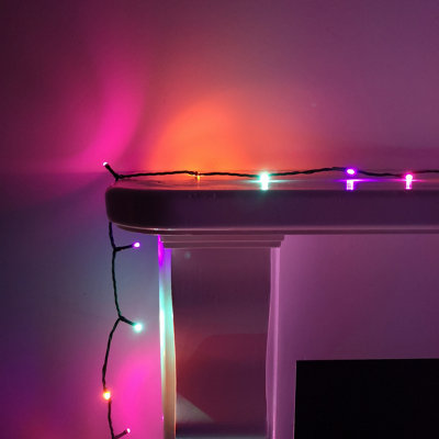1000 LED 80m Premier SupaBrights Indoor Outdoor Christmas Multi Function Mains Operated String Lights with Timer in Rainbow - 3