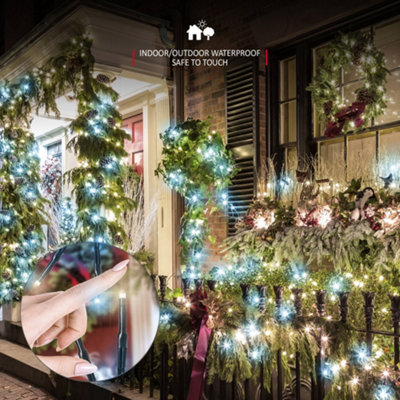 1000 LED Cluster String Lights 12M Indoor/Outdoor Christmas Lights - Warm & Cool White - 4