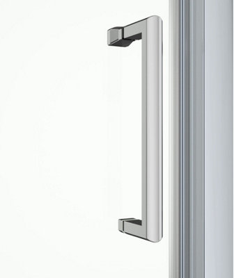 1000 x 700mm Framed Hinged Shower Enclosure Door Side Panel Walk-In 8mm ...