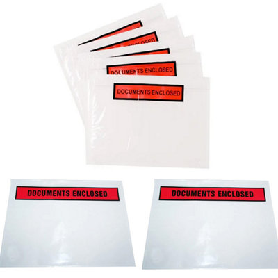 1000 x A5 Printed Self Adhesive Document Enclosed Wallets - 3