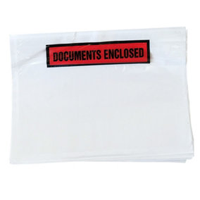 1000 x A6 Printed (112 x 162mm) Document Enclosed Wallets