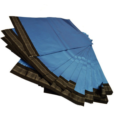 1000 x Metallic Blue 12x16" (305x405mm) Self Adhesive Tear Resistant Postage Mailing Bags