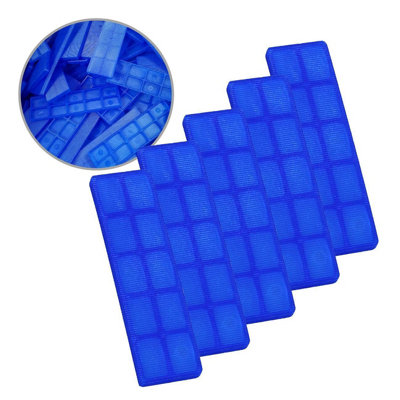 1000 x Plastic Window & Glazing Packers 5mm Blue, Flooring & Framing ...