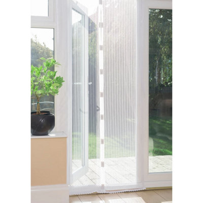 B&Q -  White Magnetic Anti Insect Door Screen Curtain