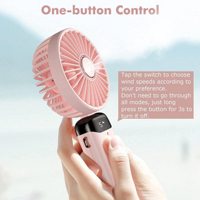10000mAh Portable Hand-held Fan Mini Folding Desk Fan Cooler Cooling ...