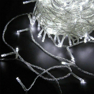 1000Cool White LED Clear Cable Multi Fun String Lights-100m - 3
