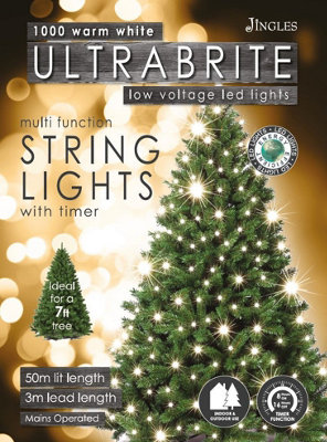 1000L Warm White LED Ultra Bright Lights With Timer
