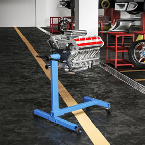 1000lbs Blue Steel Rotating Folding Engine Stand with 4 casters