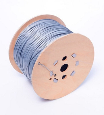 1000m roll of 2mm Diameter Galvanised Mild Steel line or Straining Wire in a Handy Spool