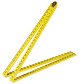 1000mm 4 Section Folding Rule Metric Scale Plastic Carpenters
