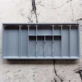 1000mm Grey Cutlery Tray for Blum Tandembox Drawer