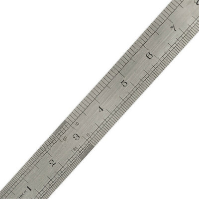 1000mm Steel Ruler - Metric & Imperial Markings - Hanging Hole - 40 Inch Rule - 4