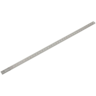 1000mm Steel Ruler - Metric & Imperial Markings - Hanging Hole - 40 Inch Rule - 5