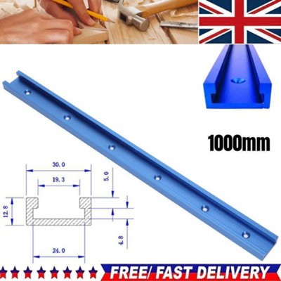 1000mm T-slot T-track Miter Track Jig Fixture Slot Woodworking Tool ...