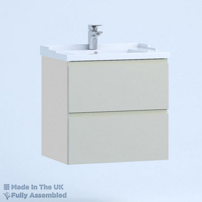 1000mm Traditional 2 Drawer Wall Hung Bathroom Vanity Basin Unit (Fully Assembled) - Lucente Gloss Light Grey Price Comparisons | Compare The Build