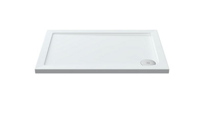 1000mm x 700mm Premium Rectangular Shower Tray - White