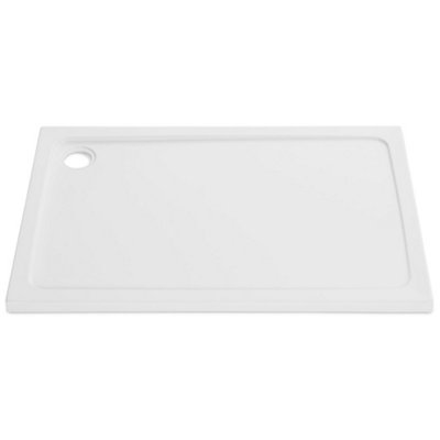 1000mm x 700mm RECTANGULAR Shower Tray - STONE RESIN - With FREE Fast Flow Waste