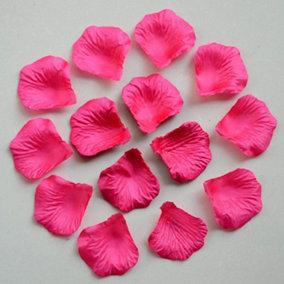 1000pcs Dark Pink Silk Rose Petals Wedding Mothers Day Wedding Confetti Anniversary Table Decorations