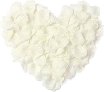 1000pcs Ivory Silk Rose Petals Wedding Mothers Day Wedding Confetti Anniversary Table Decorations