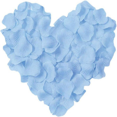 1000pcs Light Blue Silk Rose Petals Wedding Mothers Day Wedding Confetti Anniversary Table Decorations
