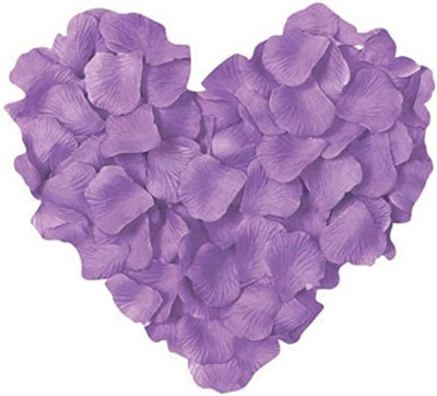 1000pcs Light Purple Silk Rose Petals Wedding Mothers Day Wedding Confetti Anniversary Table Decorations