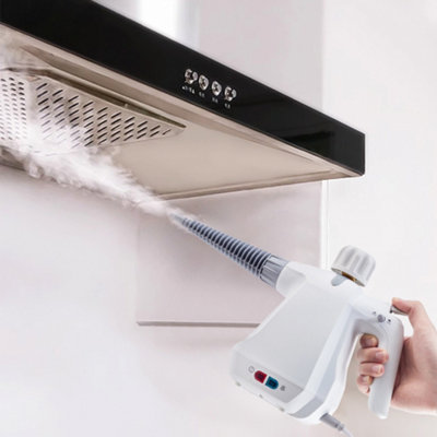 1000W White Corded Handheld Steam Cleaner Use on Kitchen