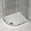 1000x1000mm Quadrant Resin Stone Shower Tray White Finish Slimline 40 mm
