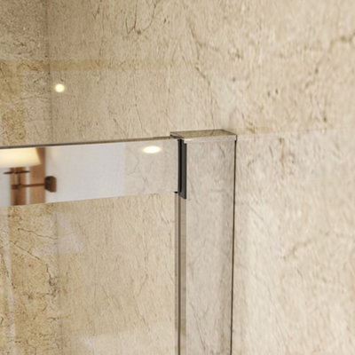 1000x800x1850mm Quadrant Shower Enclosure+1000x800mm Left Stone Tray ...