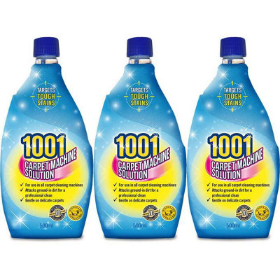 1001 Carpet Machine Solution 500ml (Pack of 3)