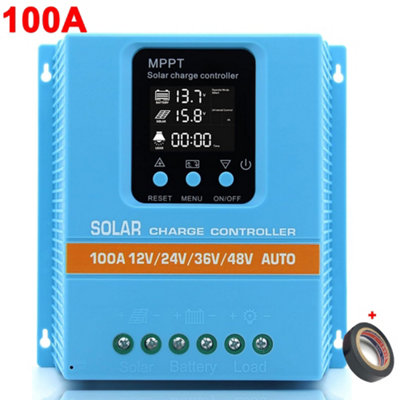 100A  MPPT Solar Charge Controller 12V 24V 36V 48V LCD Display Regulator